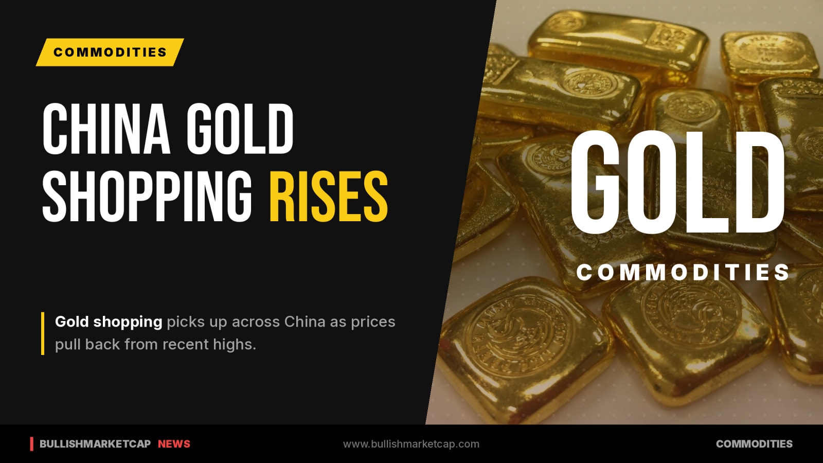 Gold Shopping Picks Up in China as Prices Pull Back