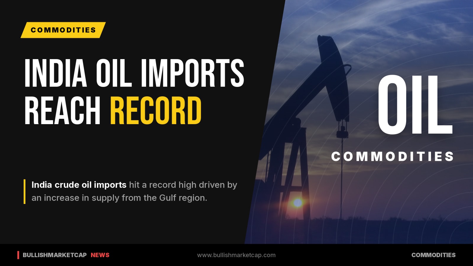 India Crude Oil Imports Hit Record as Gulf Supply Rises