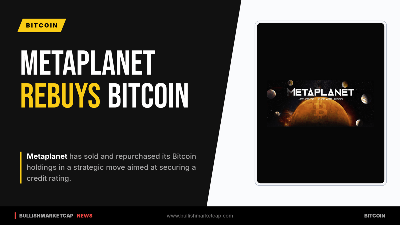Metaplanet Sells and Rebuys Bitcoin for Credit Rating