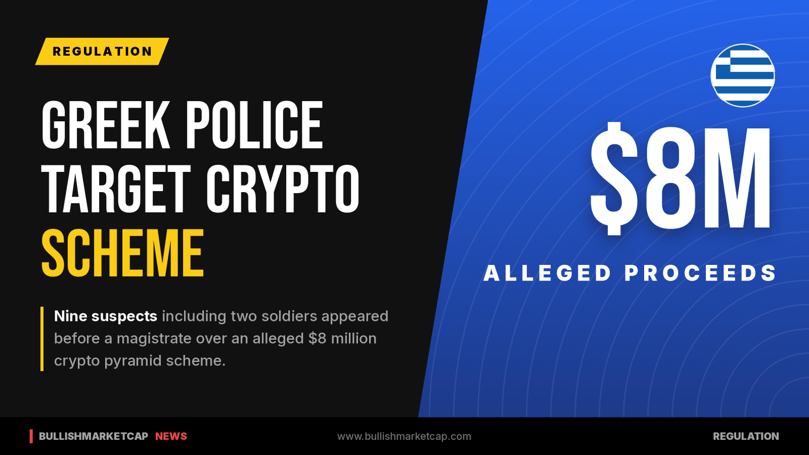 Greek Soldiers Among Suspects in $8M Crypto Pyramid Scheme