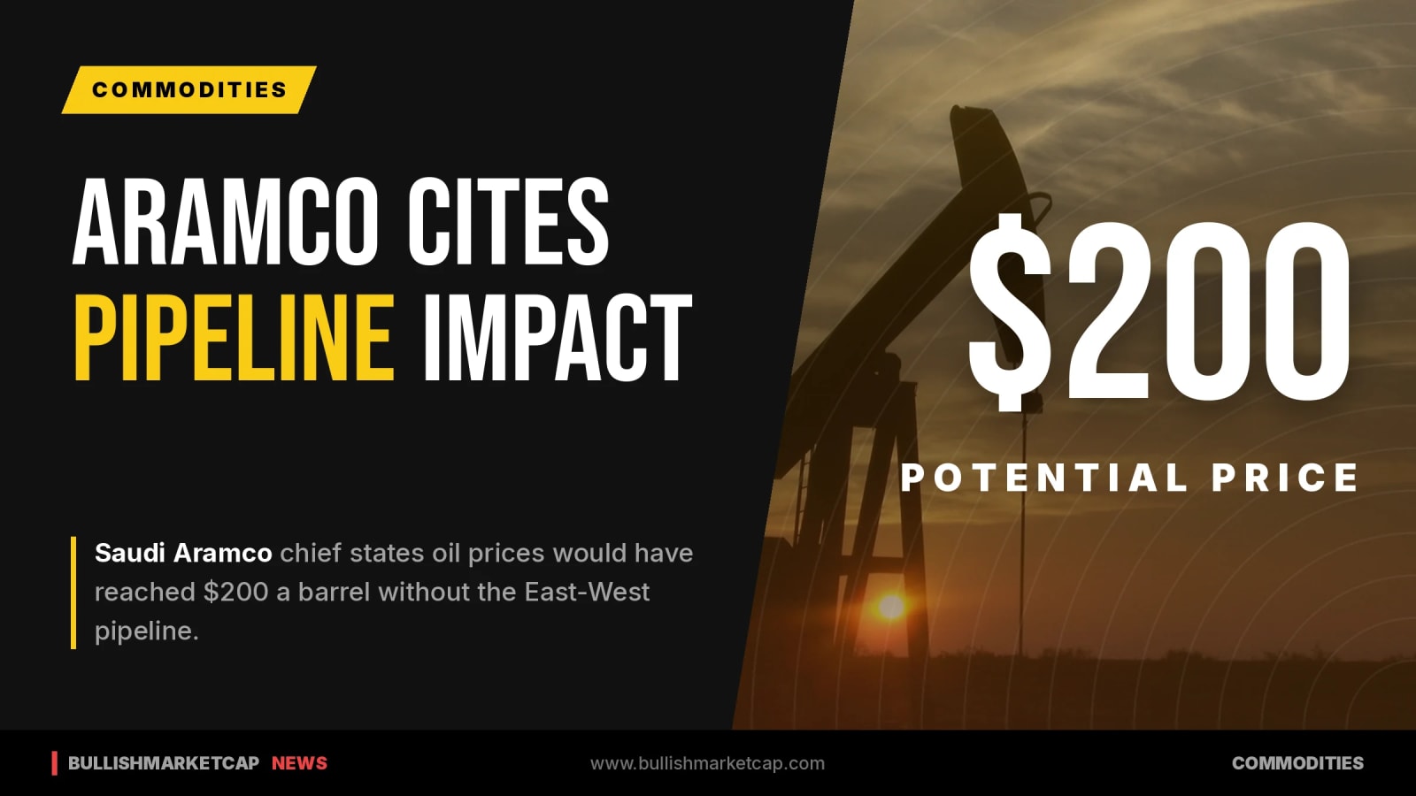 Aramco Chief Says East-West Pipeline Prevented $200 Oil