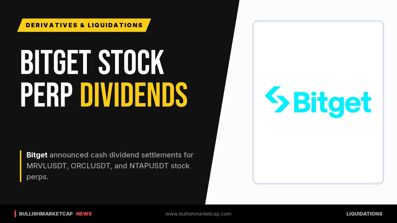 Bitget Schedules Cash Dividend Settlement for Stock Perpetuals