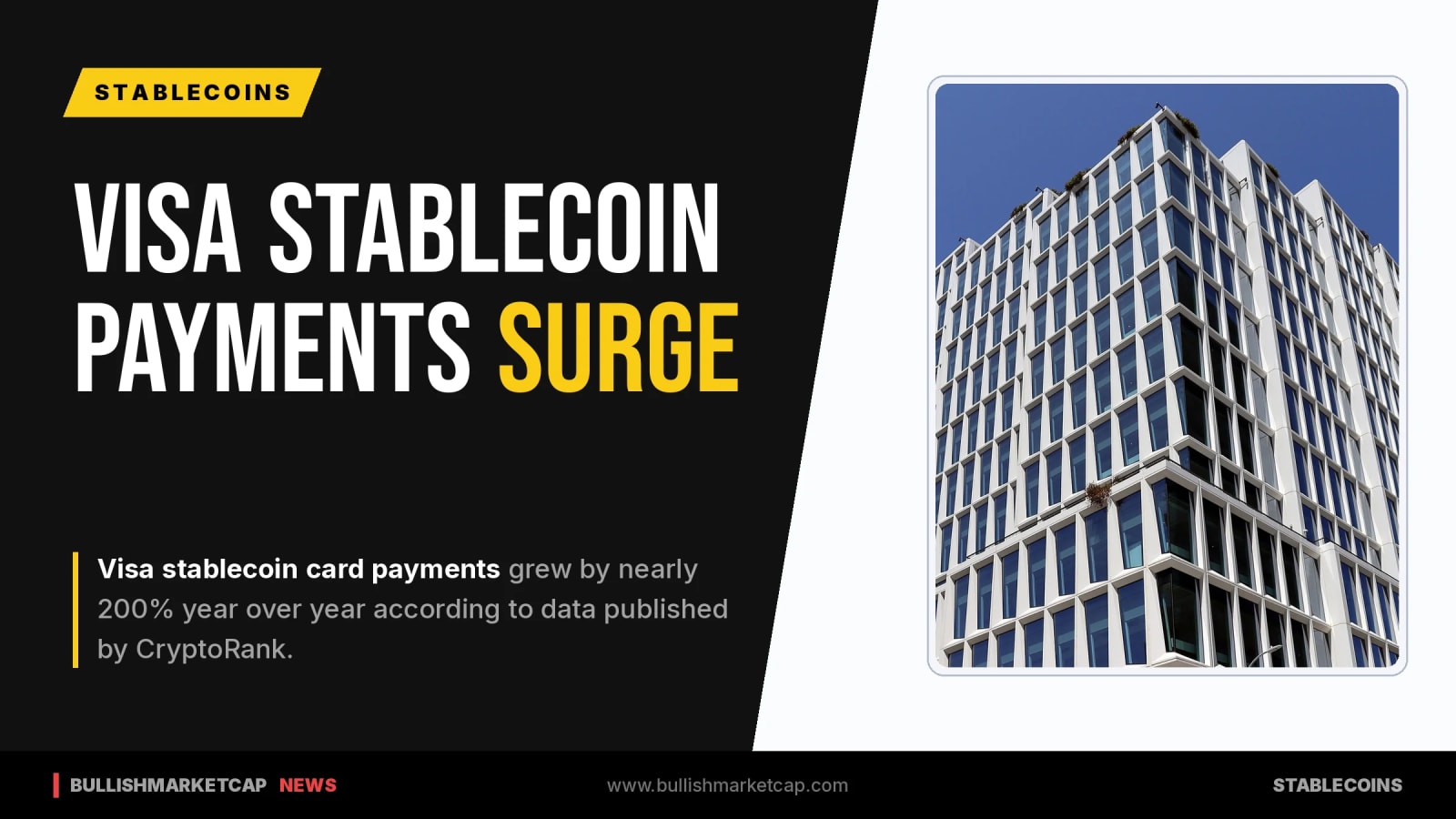 Visa Stablecoin Card Payments Surge Nearly 200%