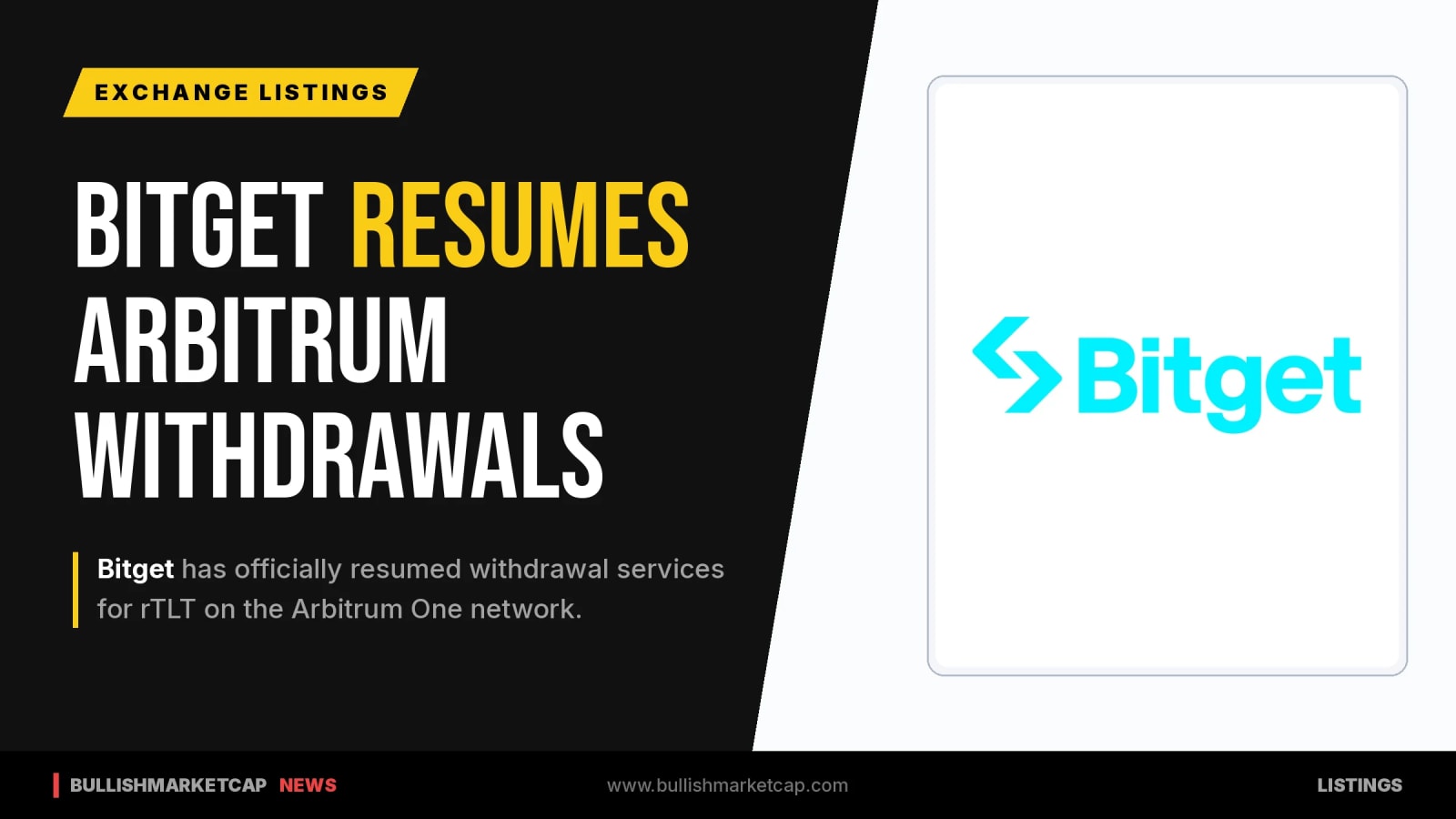 Bitget Resumes Withdrawals On Arbitrum One Network