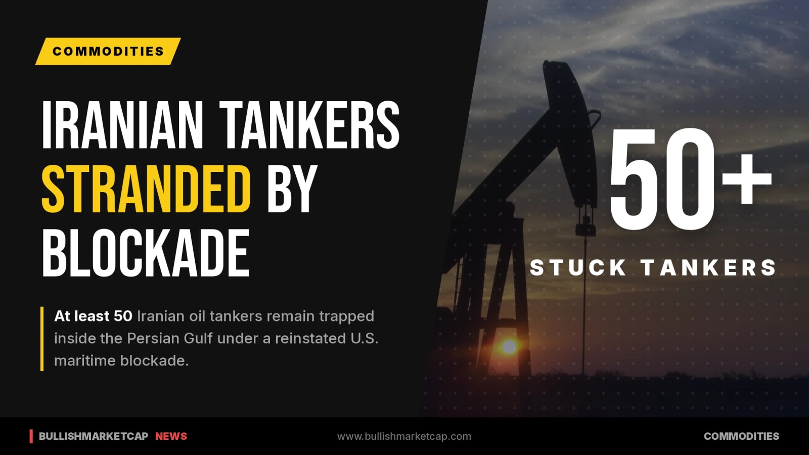 U.S. Blockade Strands At Least 50 Iranian Tankers In Gulf