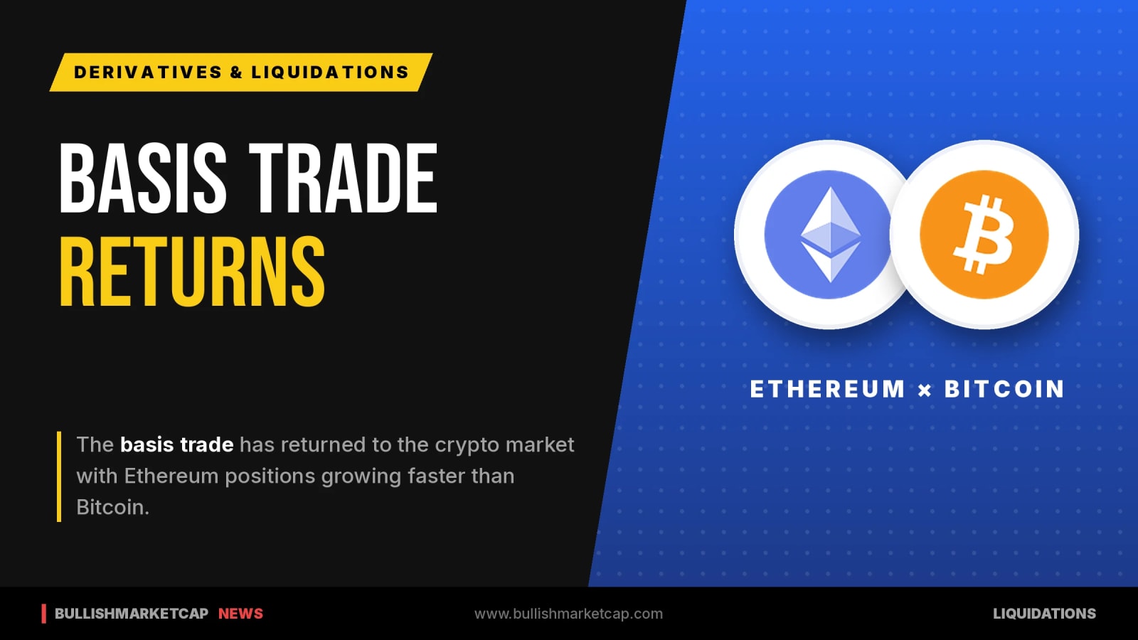 Basis Trade Returns As Ethereum Positions Outpace Bitcoin