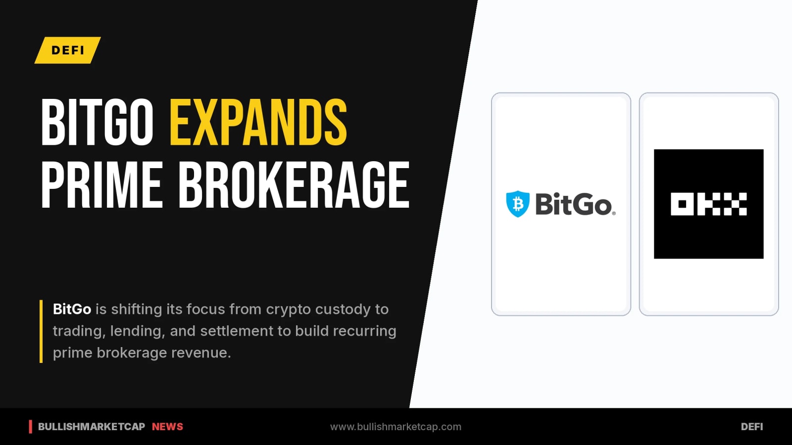 BitGo Shifts Strategic Focus From Custody To Prime Brokerage