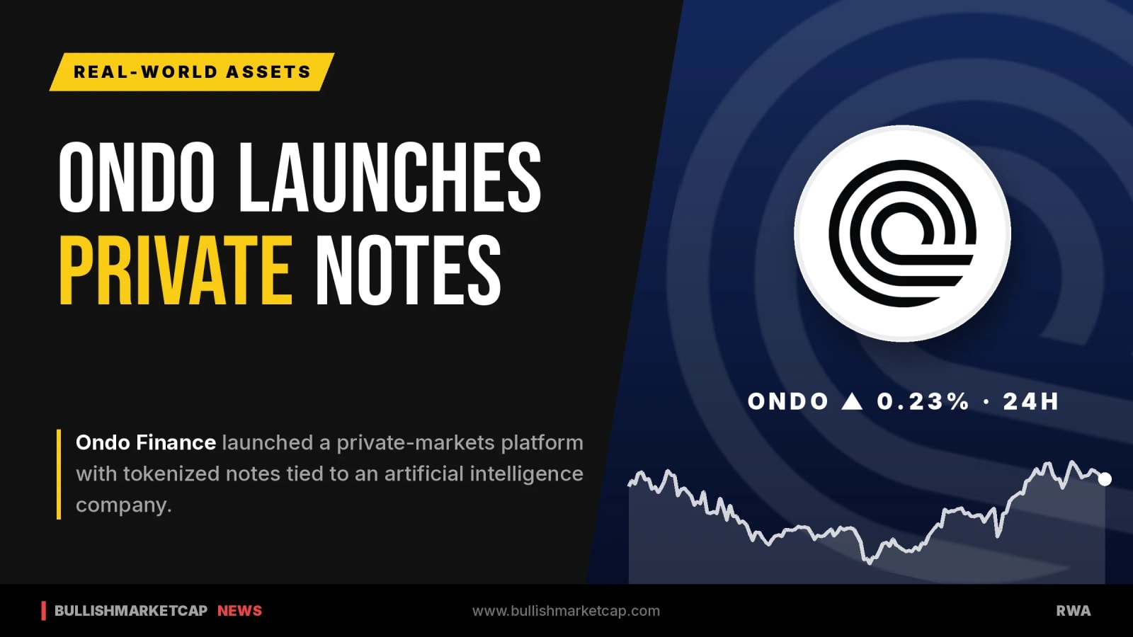 Ondo Finance Launches Private-Markets Tokenized Notes