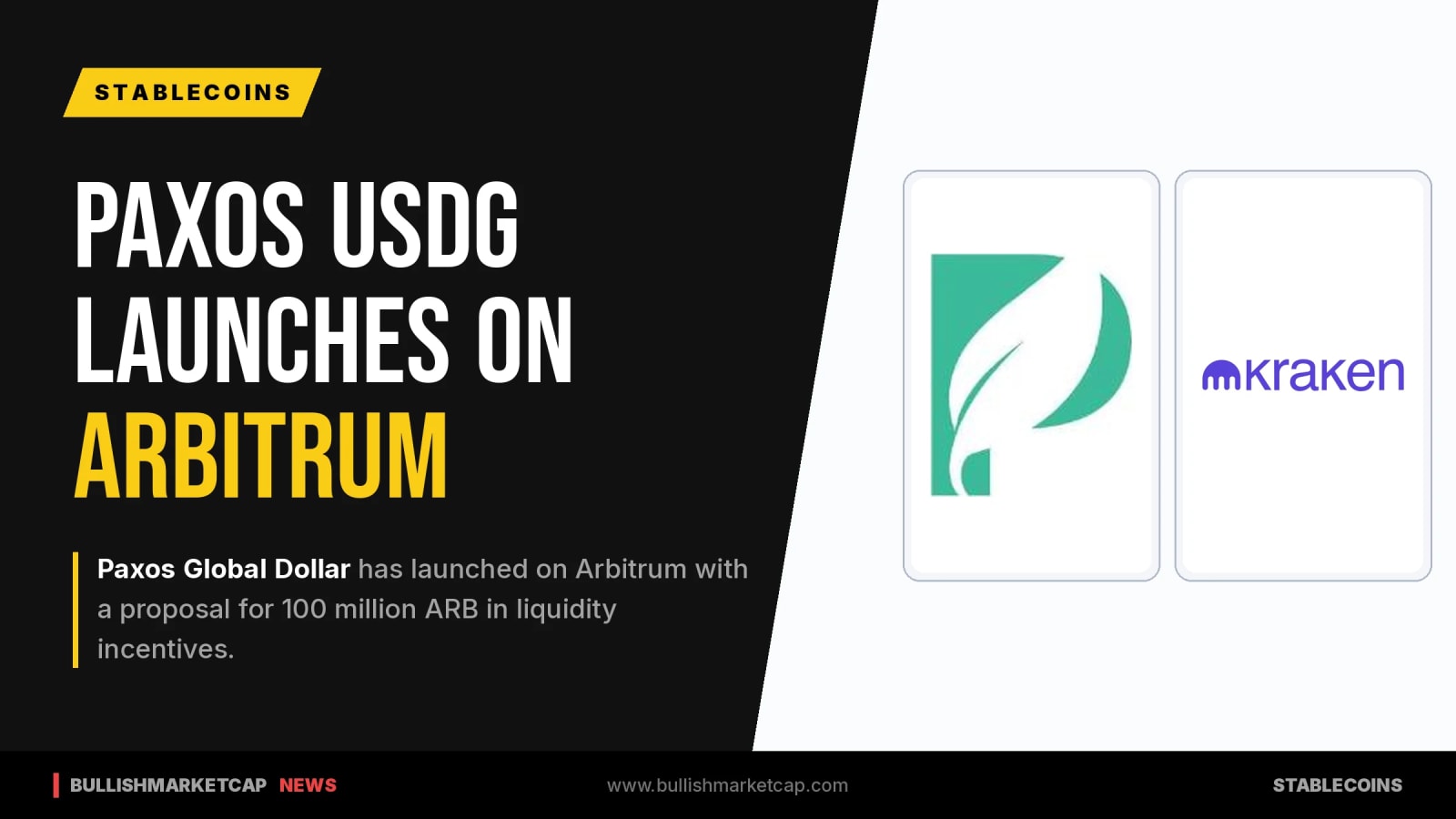 Paxos USDG Stablecoin Launches on Arbitrum Network