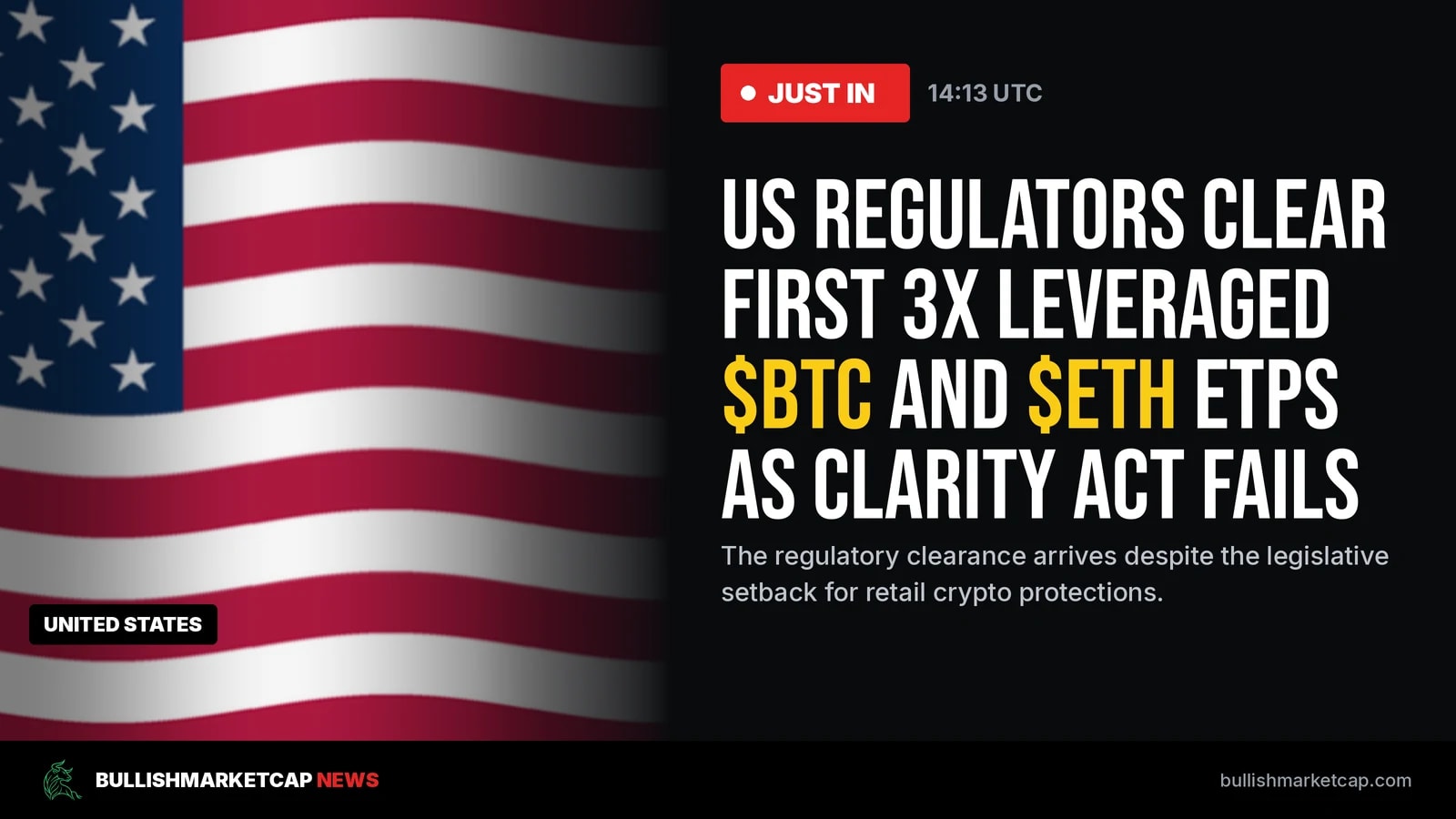 CLARITY Act Fails as US Regulators Clear 3x ETPs