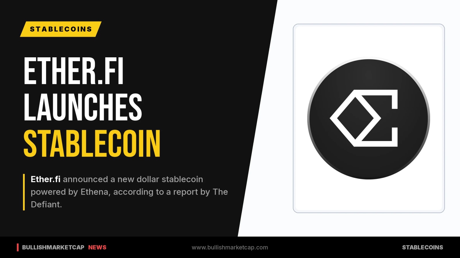 Ether.fi Announces Dollar Stablecoin Powered by Ethena