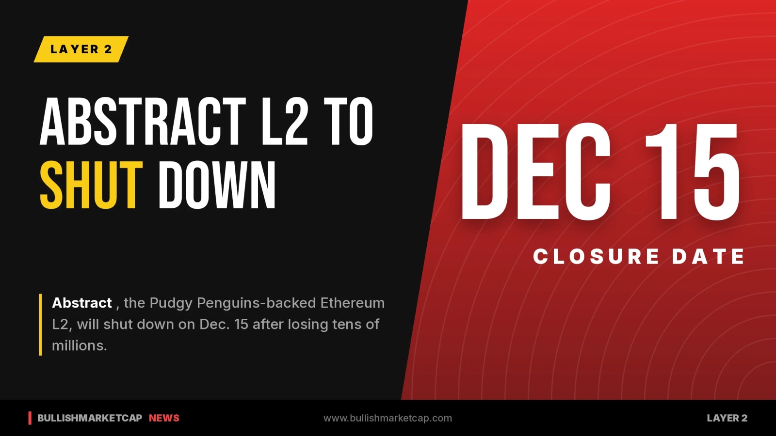 Pudgy Penguins-Backed Abstract L2 to Shut Down in December