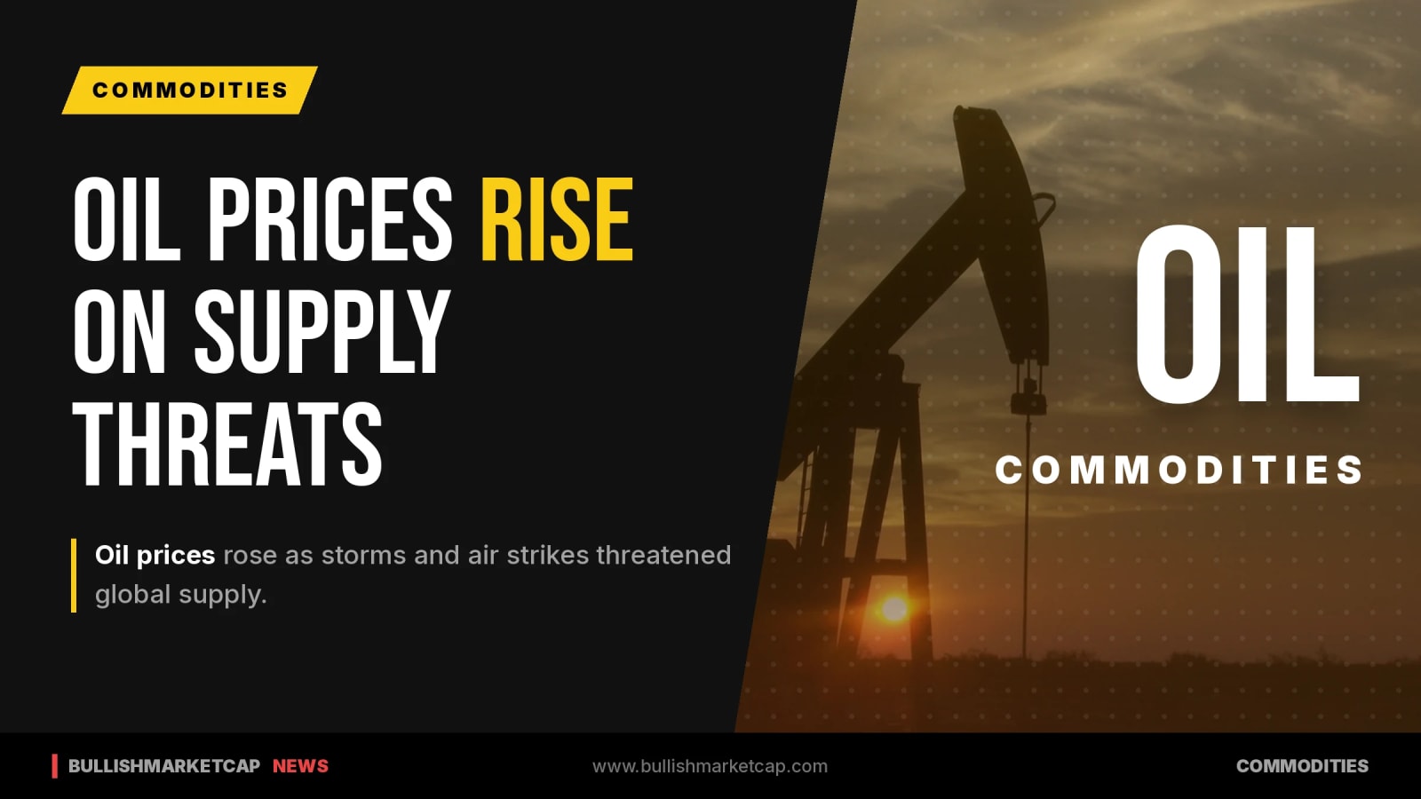 Oil Prices Rise on Supply Threats