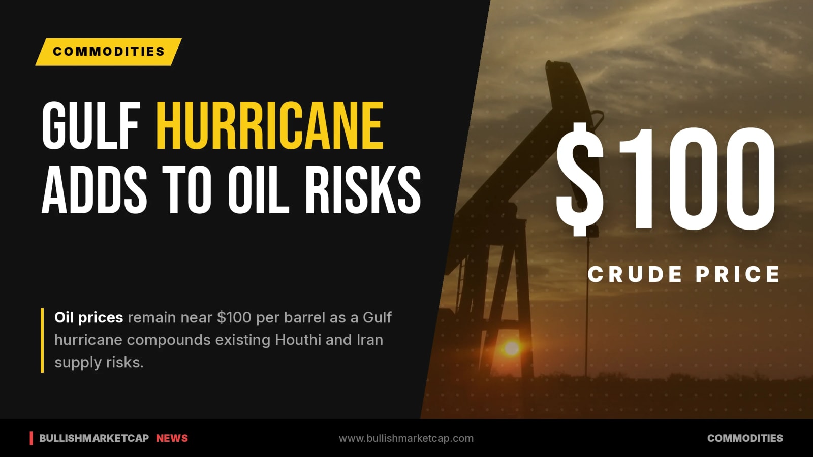 Gulf Hurricane Adds New Risk to Oil Prices Near $100