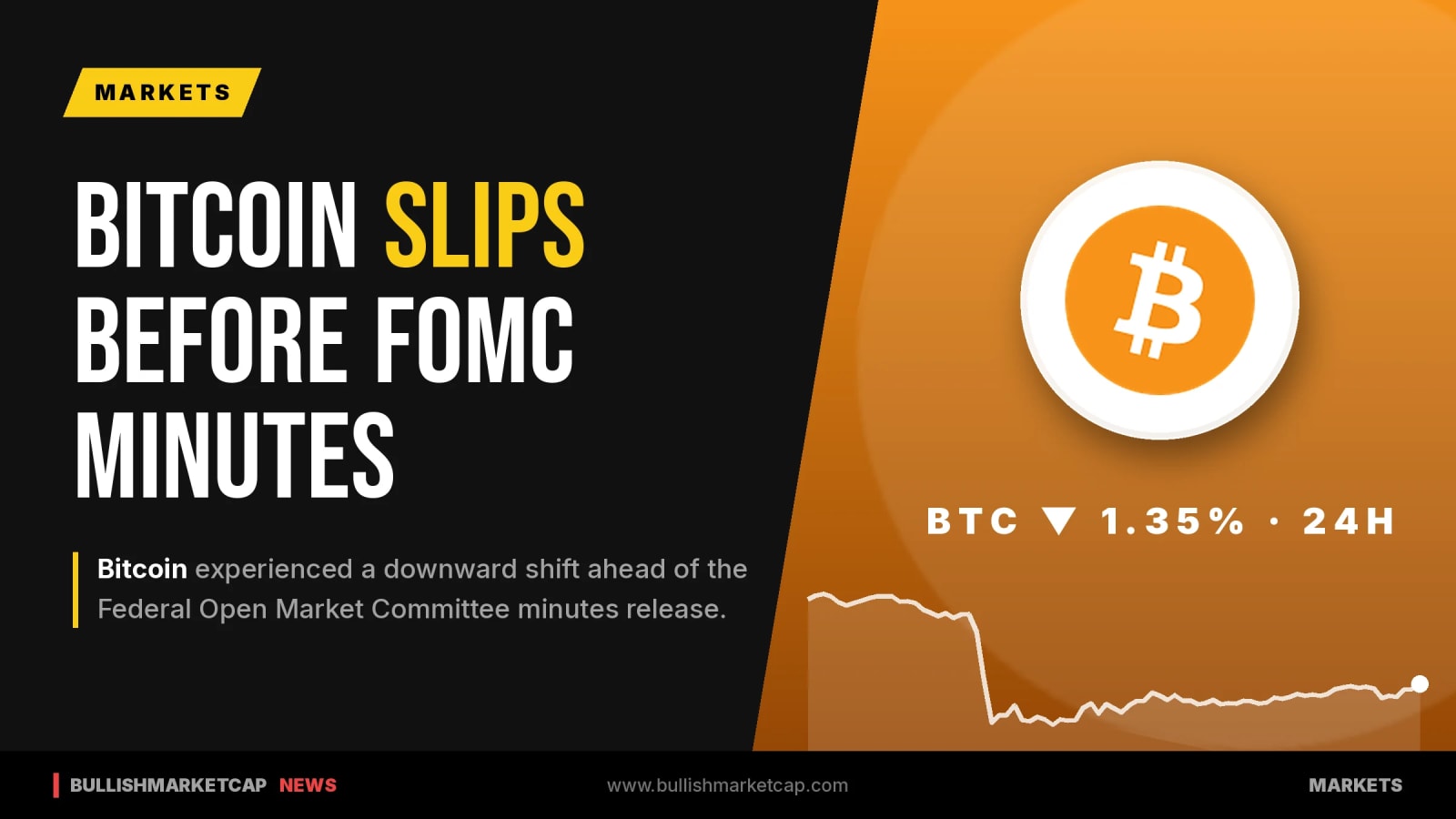 Bitcoin Slips Ahead of FOMC Minutes