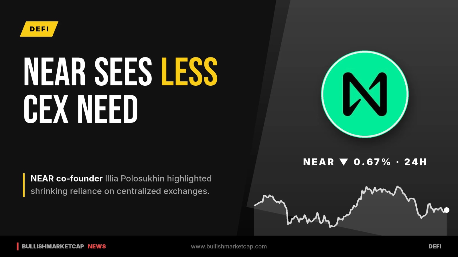 NEAR Co-Founder Sees Shrinking Need for Centralized Exchanges