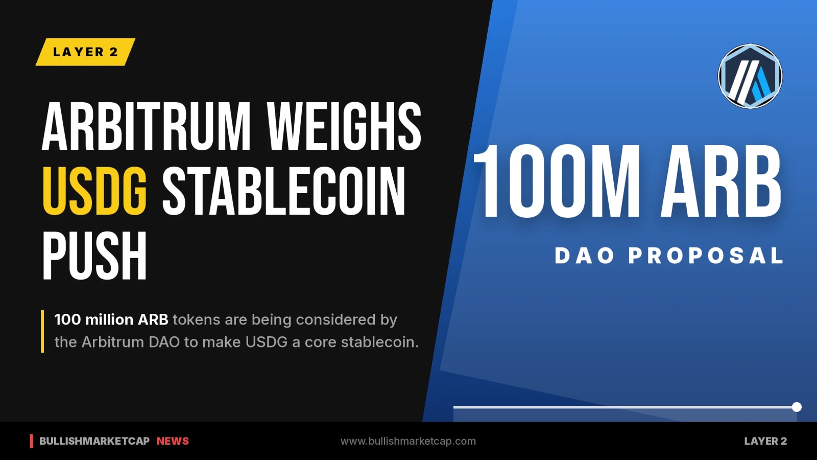 Arbitrum DAO Weighs 100M ARB USDG Stablecoin Push