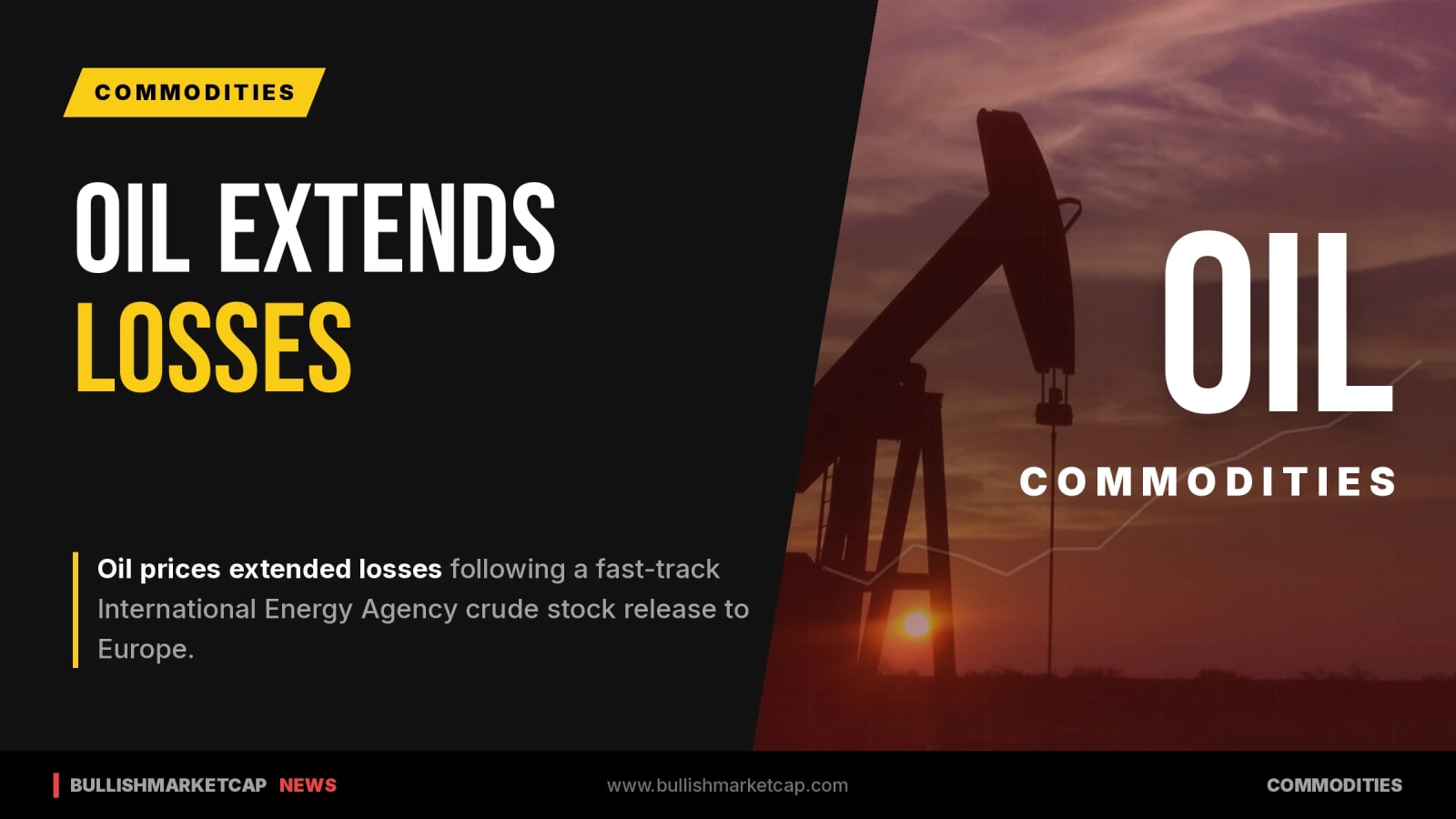 Oil Extends Losses on Fast-Track IEA Crude Stock Release