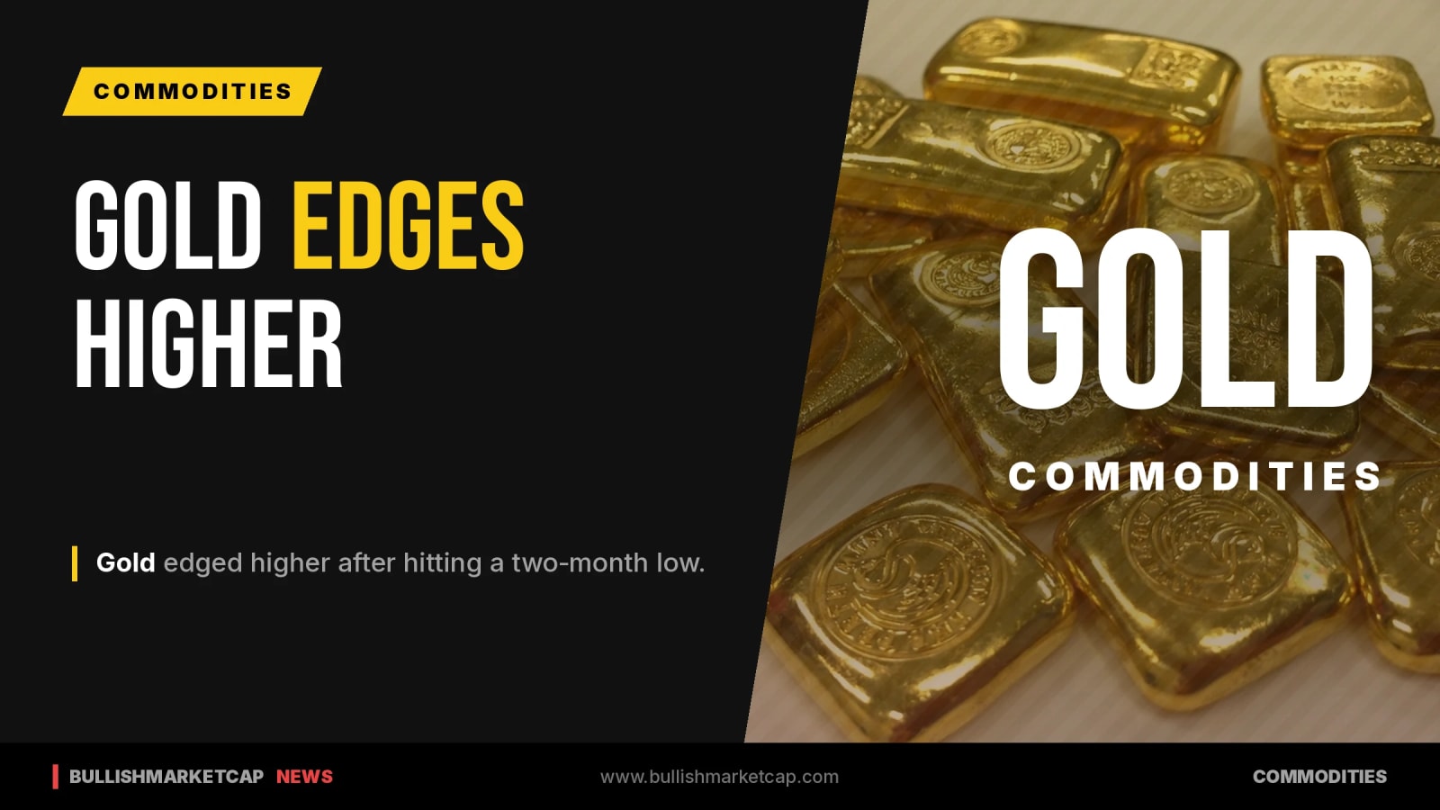 Gold Edges Higher After Two-Month Low