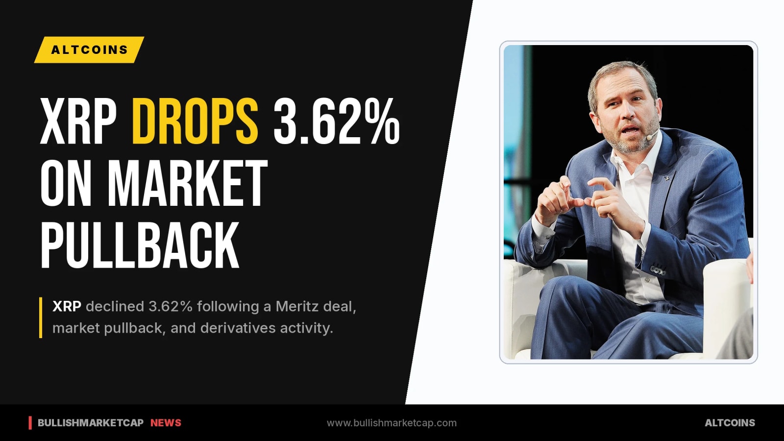 XRP Drops 3.62% Amid Market Pullback and Derivatives