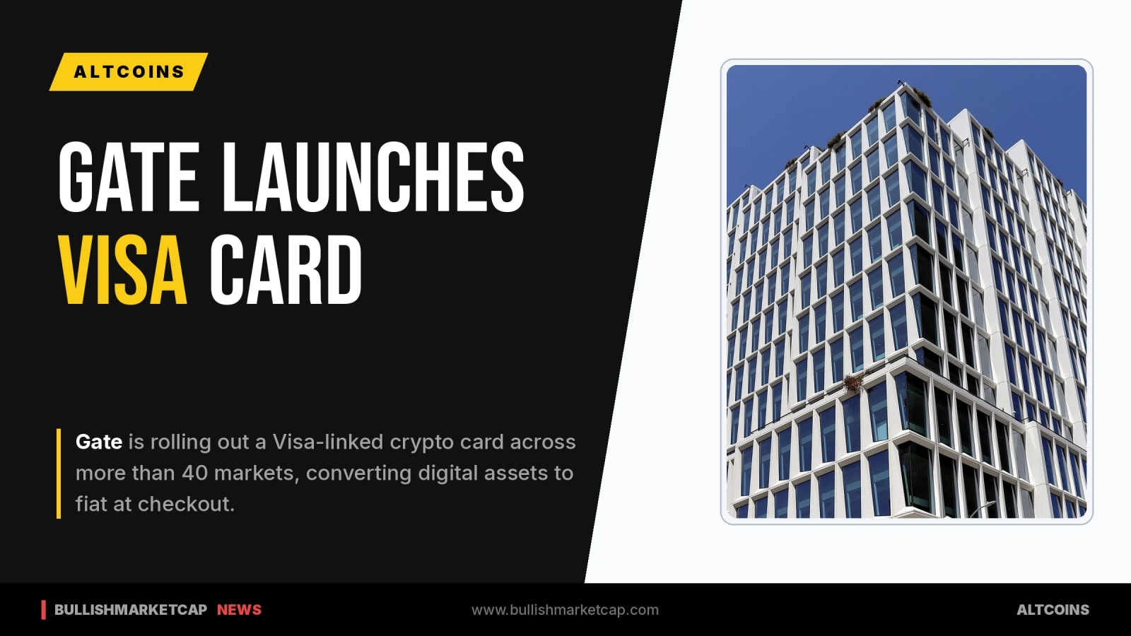 Gate Expands Crypto Spending With Visa Card in 40 Markets