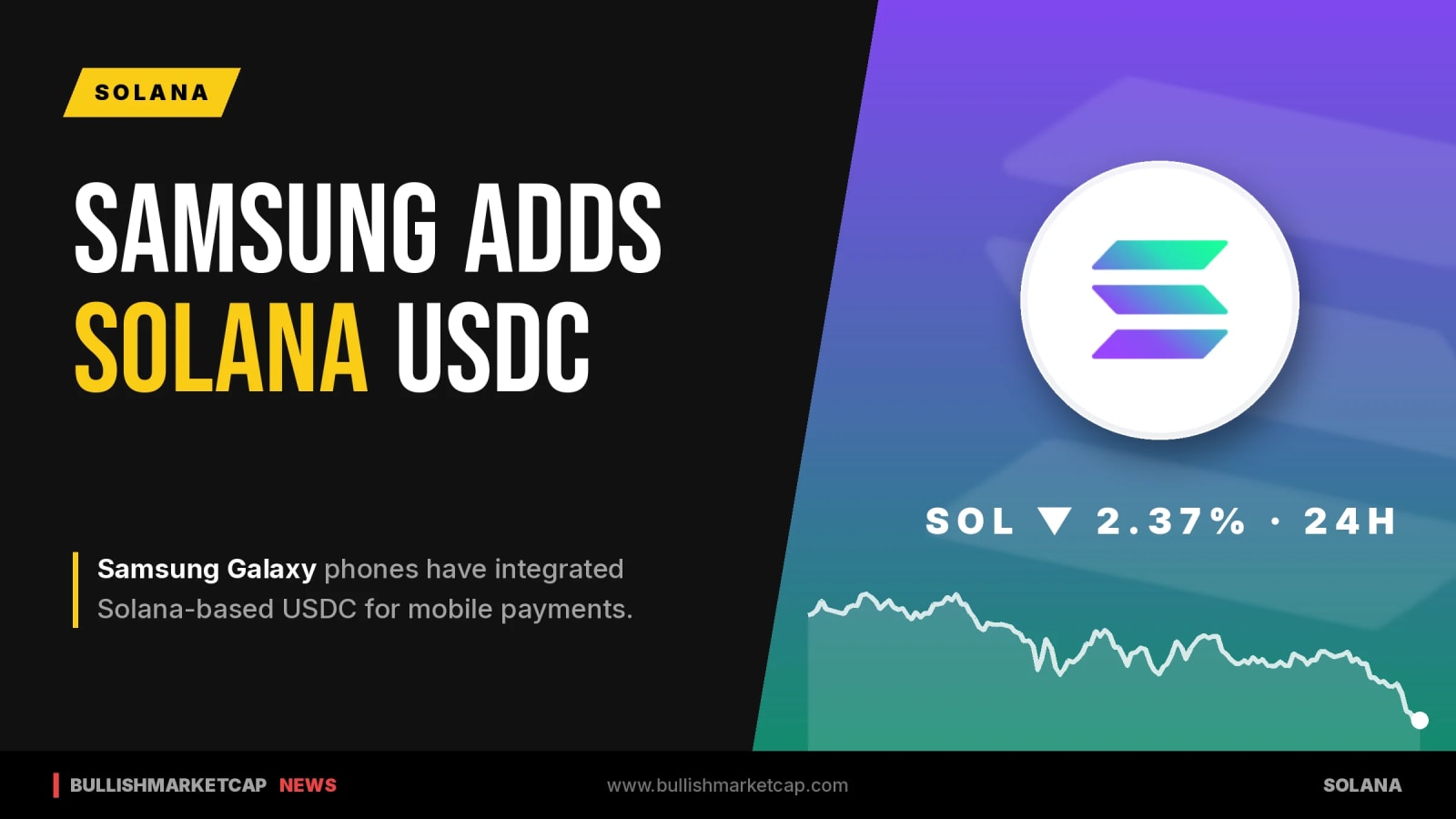Samsung Galaxy Phones Integrate Solana USDC Payments