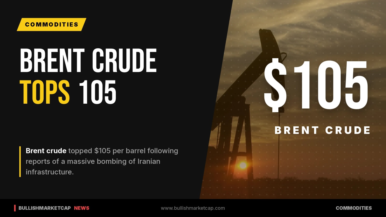 Brent Crude Tops $105 As Bombing Reports Raise Oil Supply Fears