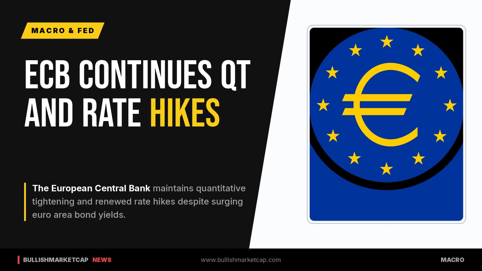 ECB Maintains QT and Rate Hikes Amid Rising Euro Area Bond Yields