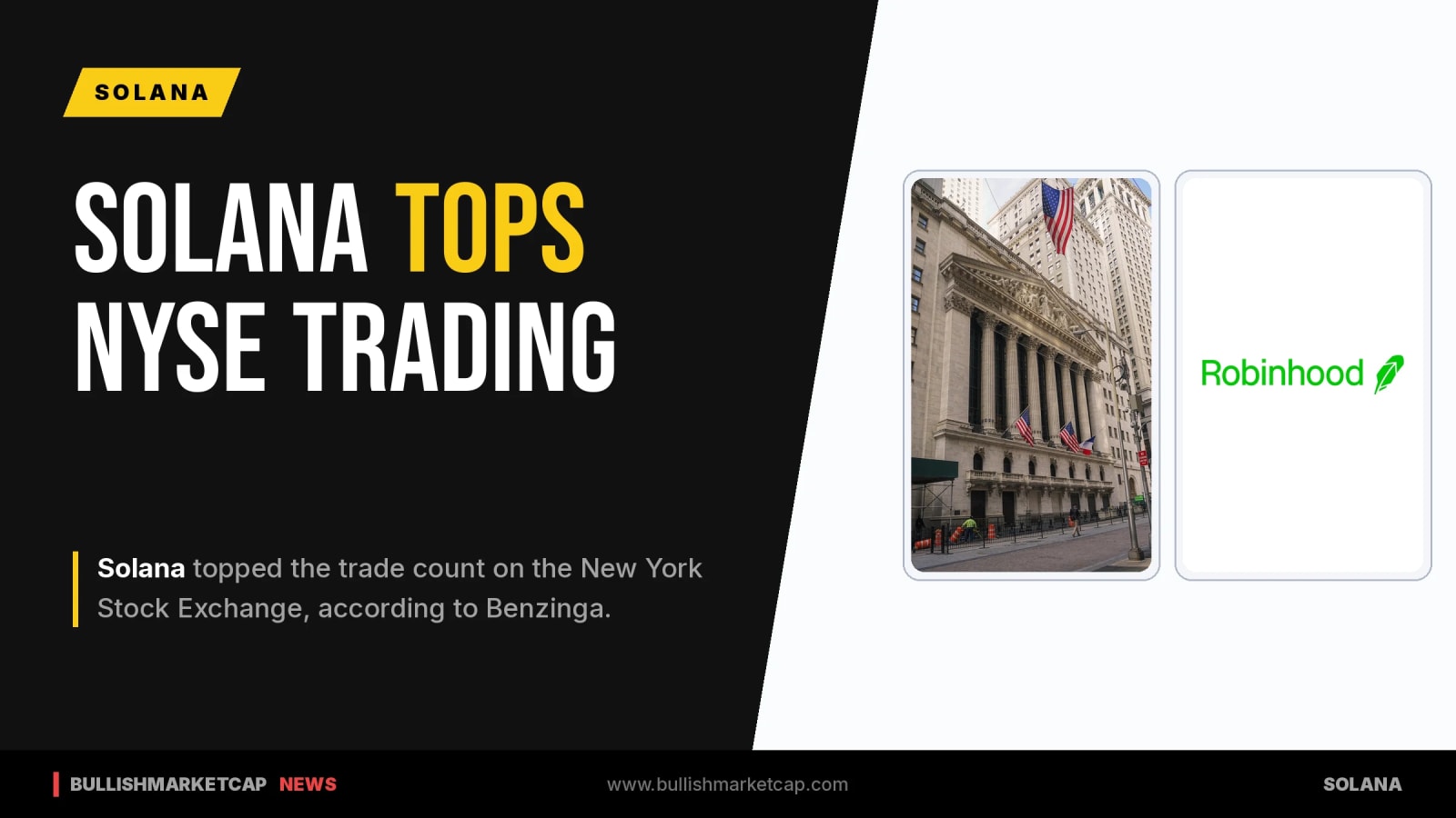Solana Tops NYSE Trade Count Amid Competition