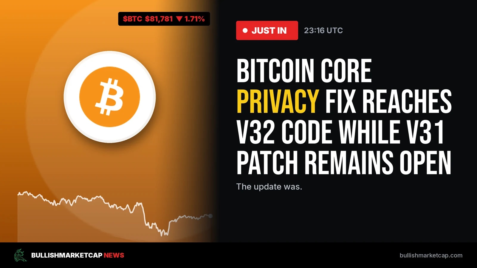 Bitcoin Core Privacy Fix Reaches v32 Code