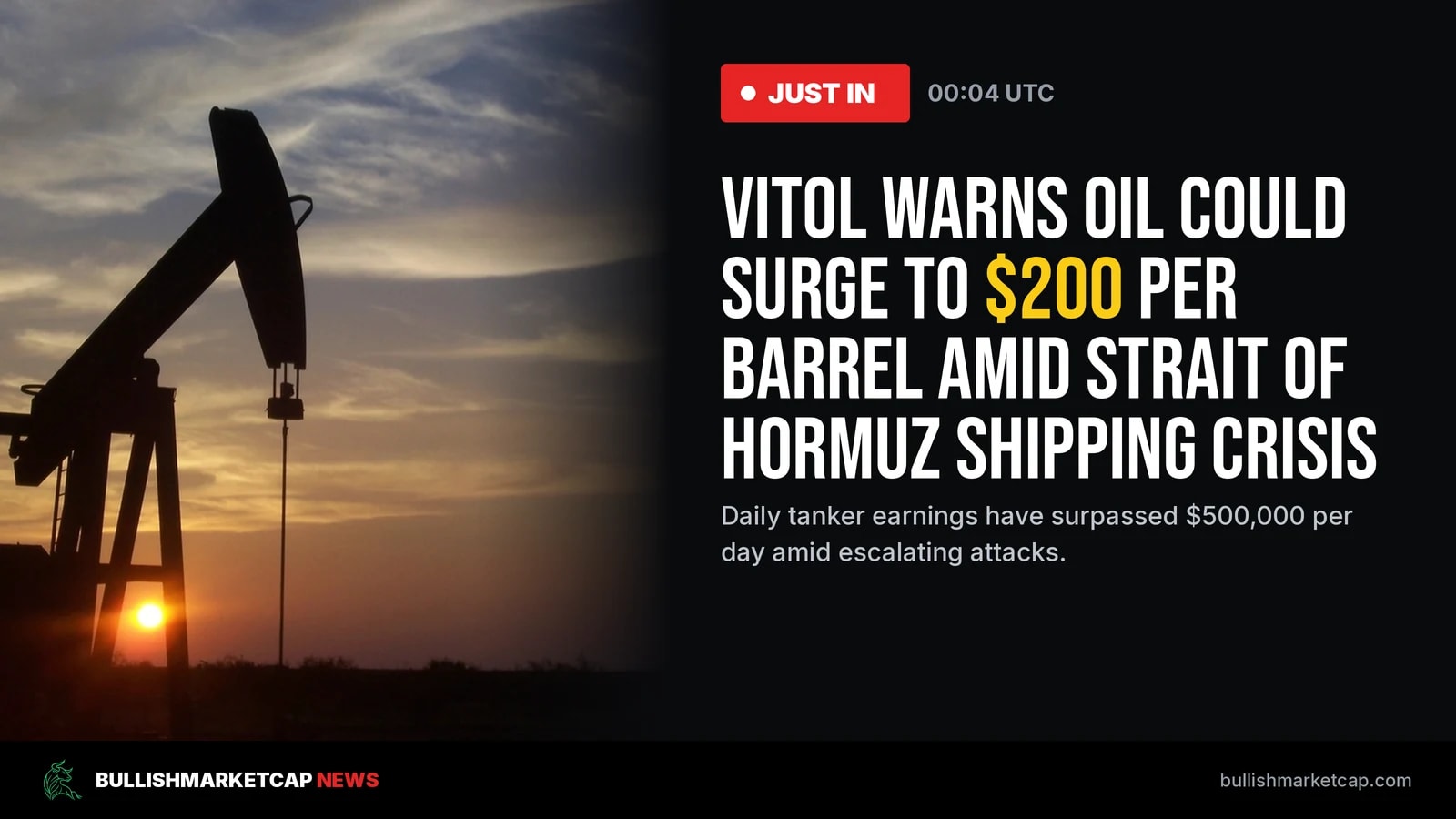 Vitol Warns of $200 Oil as Shipping Bottlenecks Mount