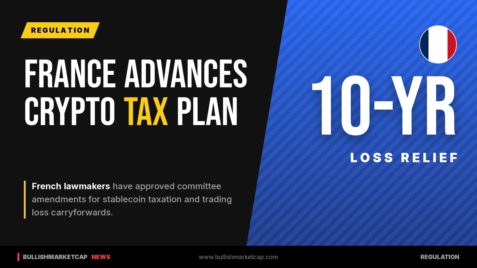France Advances Stablecoin Tax Plan And Loss Carryforward