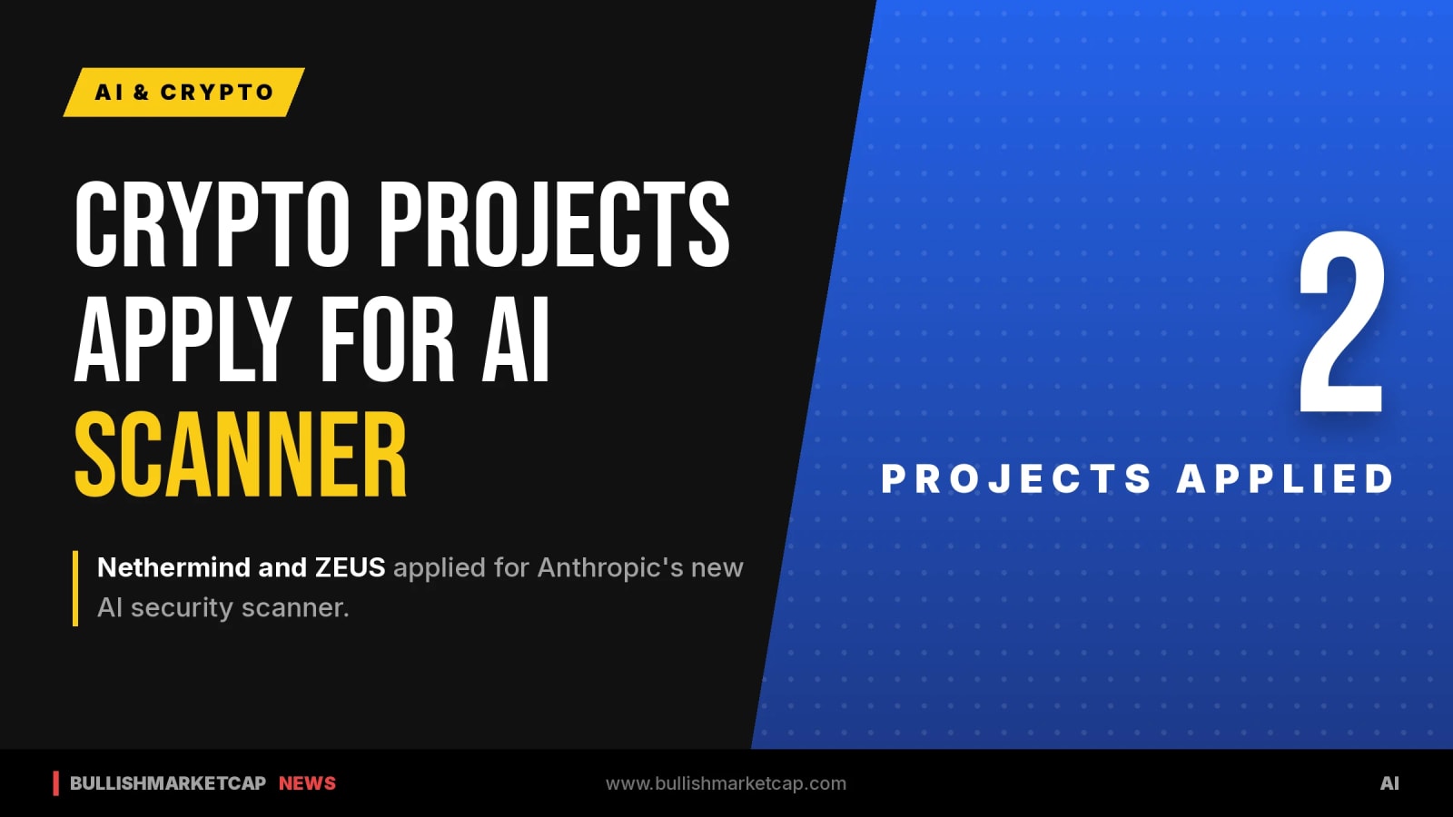 Crypto Projects Apply For Anthropic AI Security Scanner