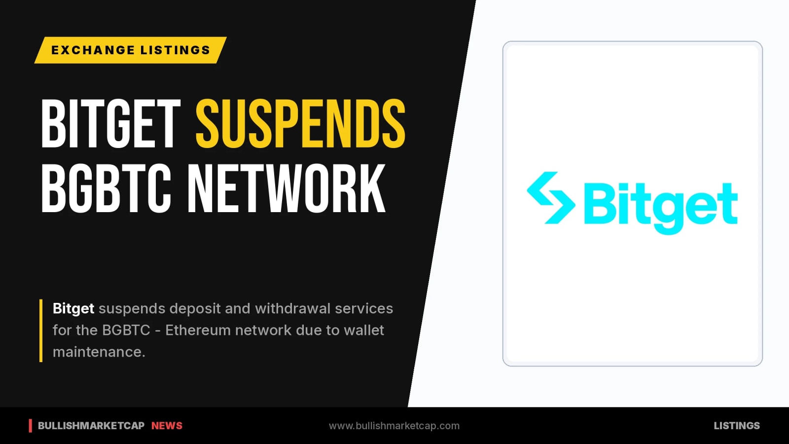 Bitget Suspends BGBTC-Ethereum Deposits And Withdrawals