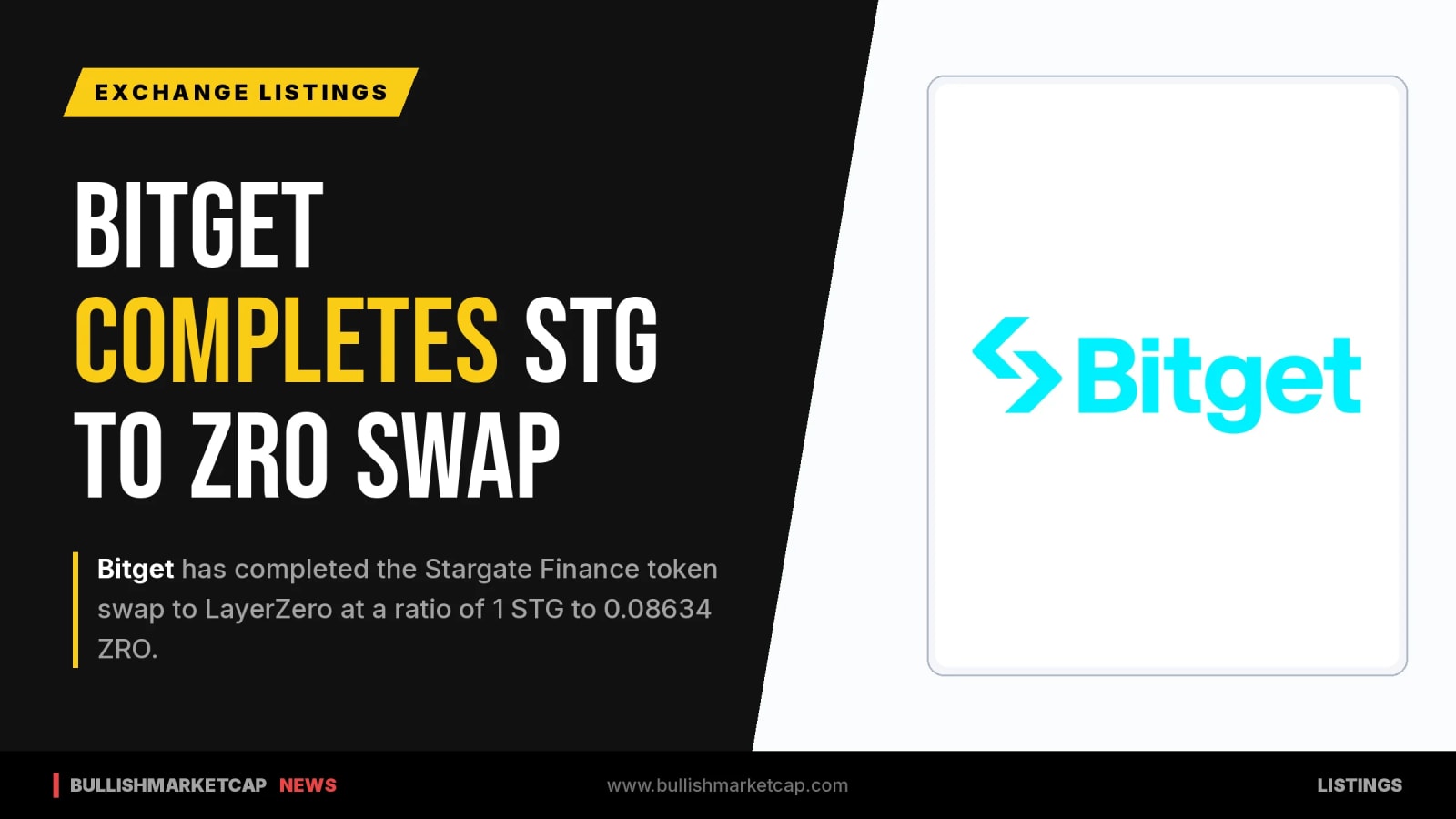 Bitget Completes Stargate Finance Token Swap to LayerZero