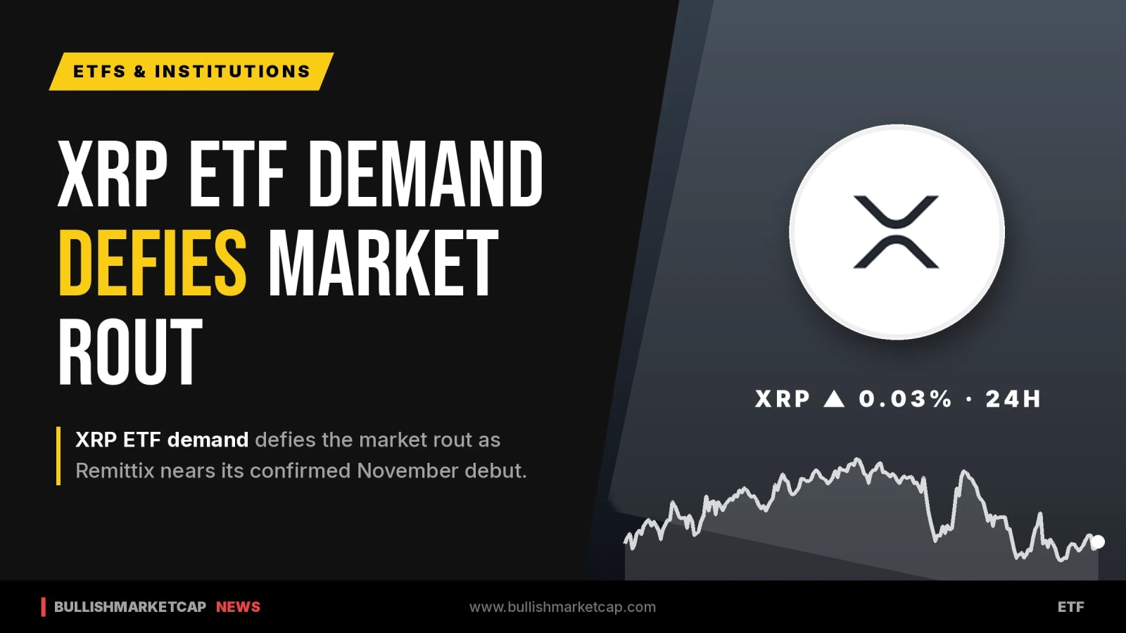 XRP ETF Demand Defies Market Rout Ahead of Remittix