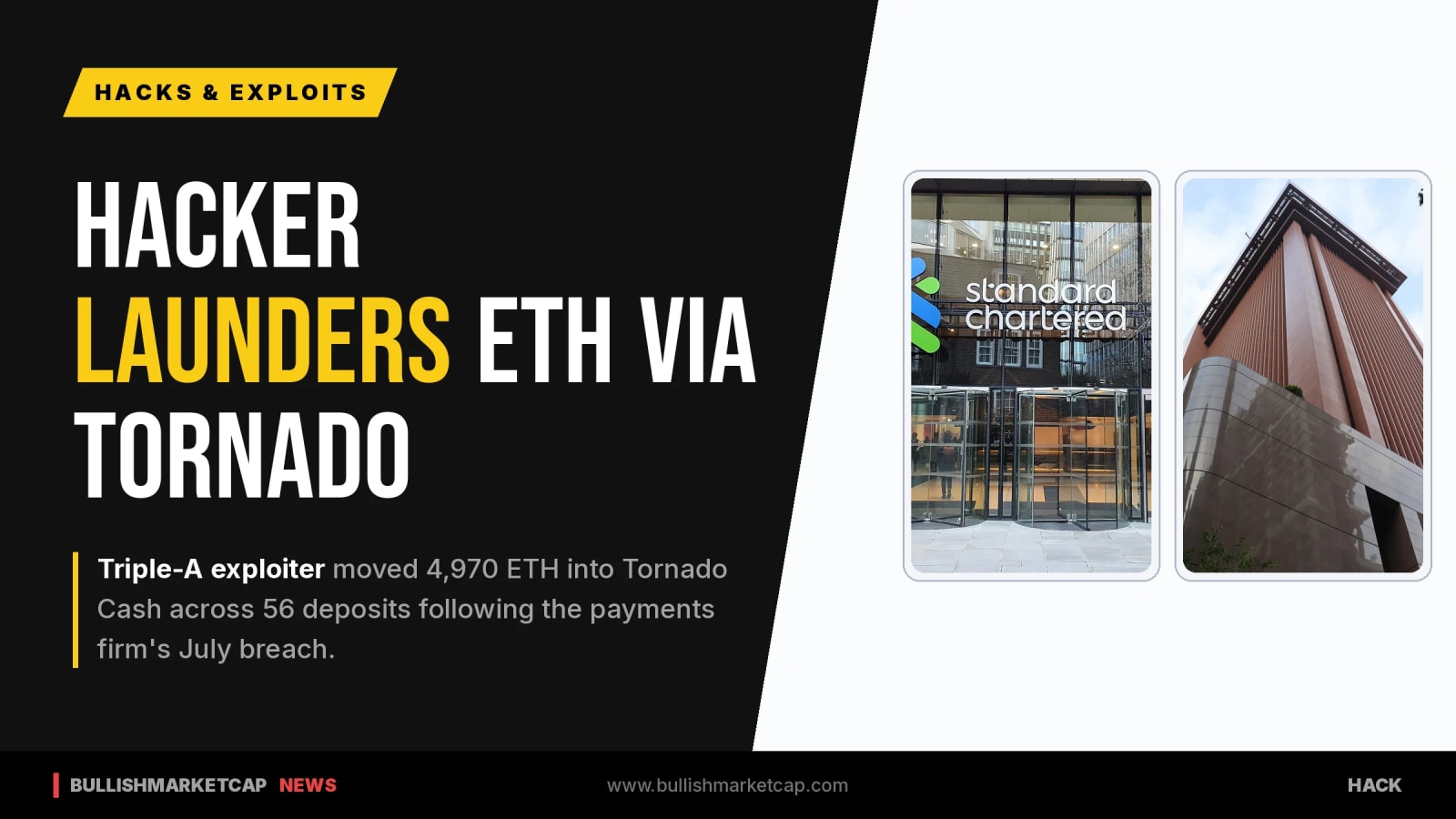 Triple-A Attacker Routes $12.4M in Ether to Tornado Cash
