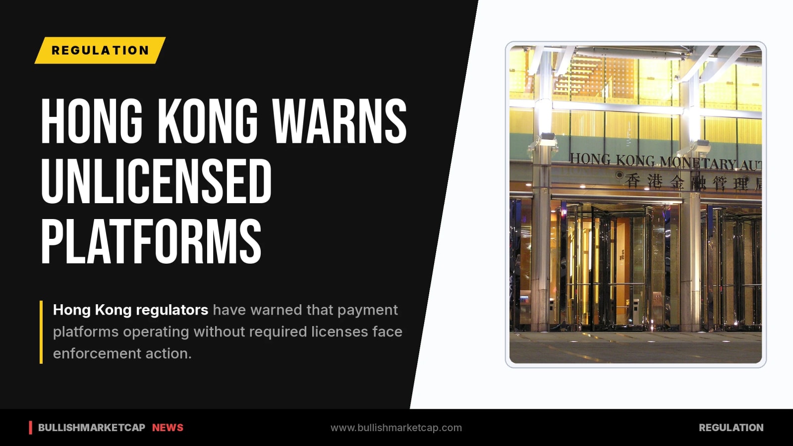 Hong Kong Warns Unlicensed Payment Platforms of Enforcement