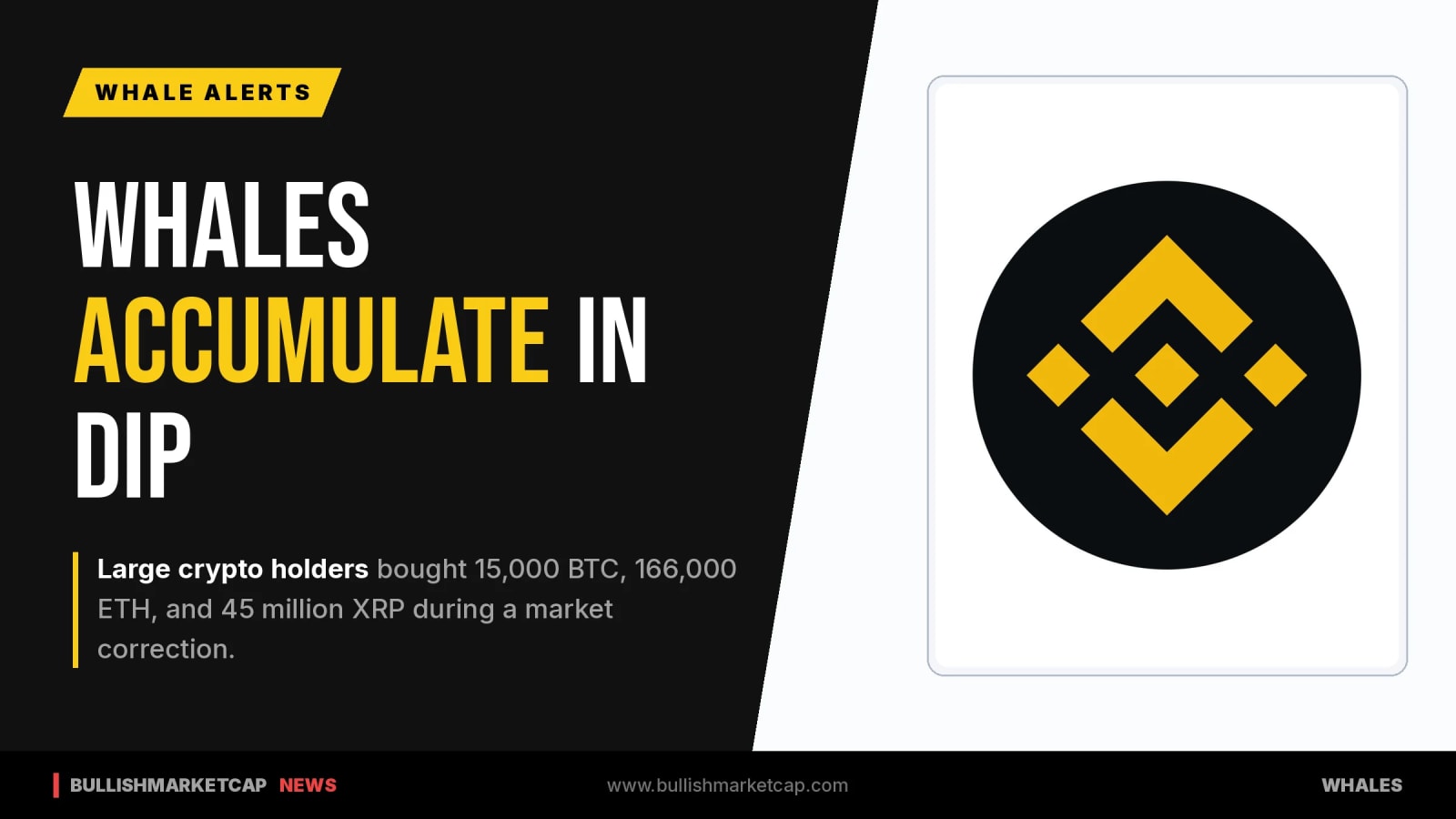 Whales Accumulate BTC, ETH, XRP Amid Market Correction