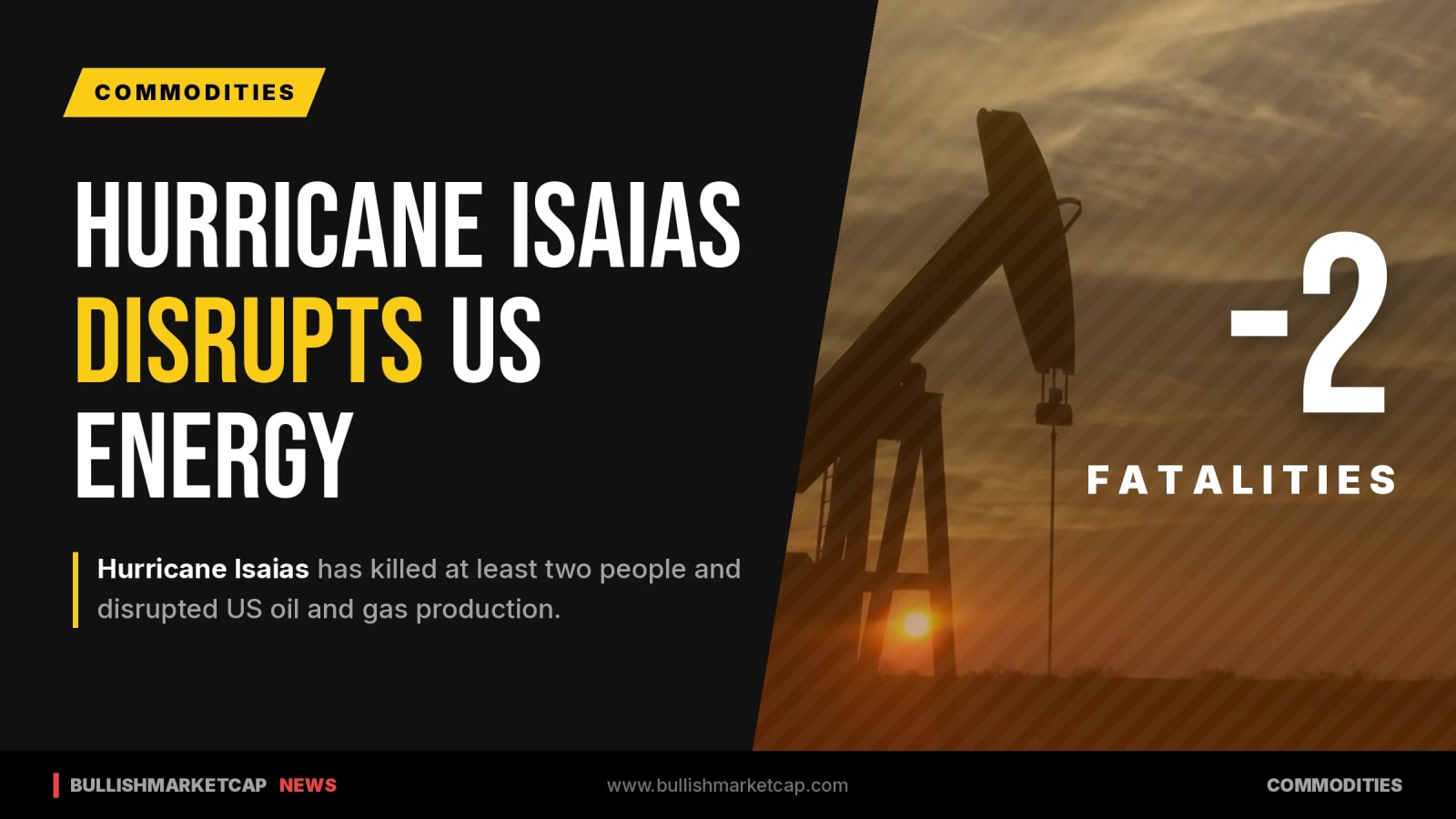 Hurricane Isaias Kills Two and Disrupts US Energy Output