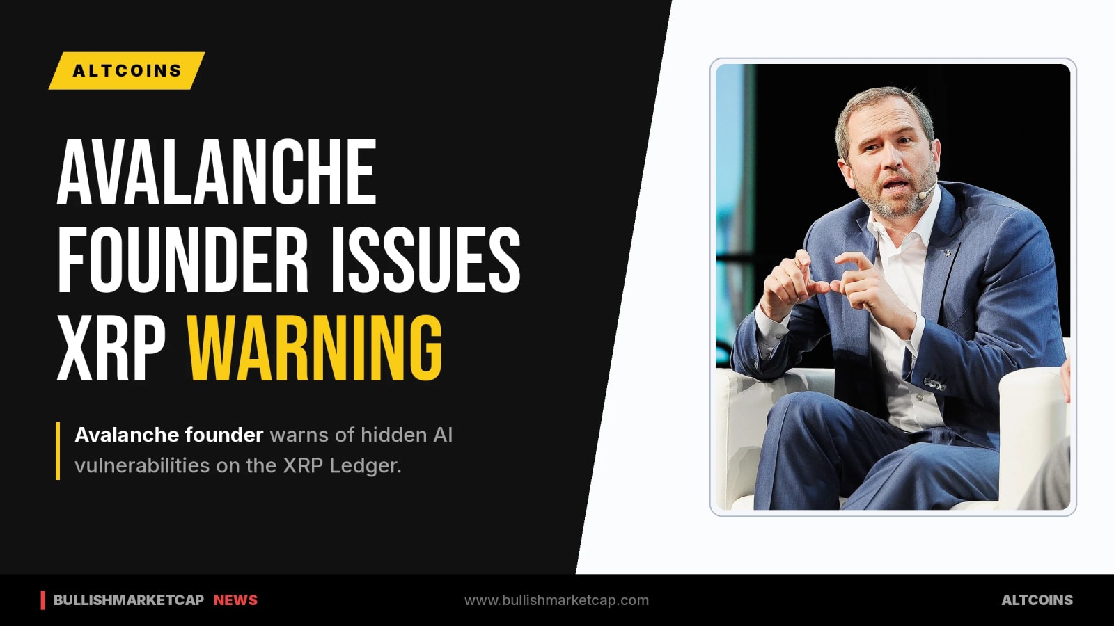 Avalanche Founder Warns of Hidden AI Vulnerabilities on XRP Ledger