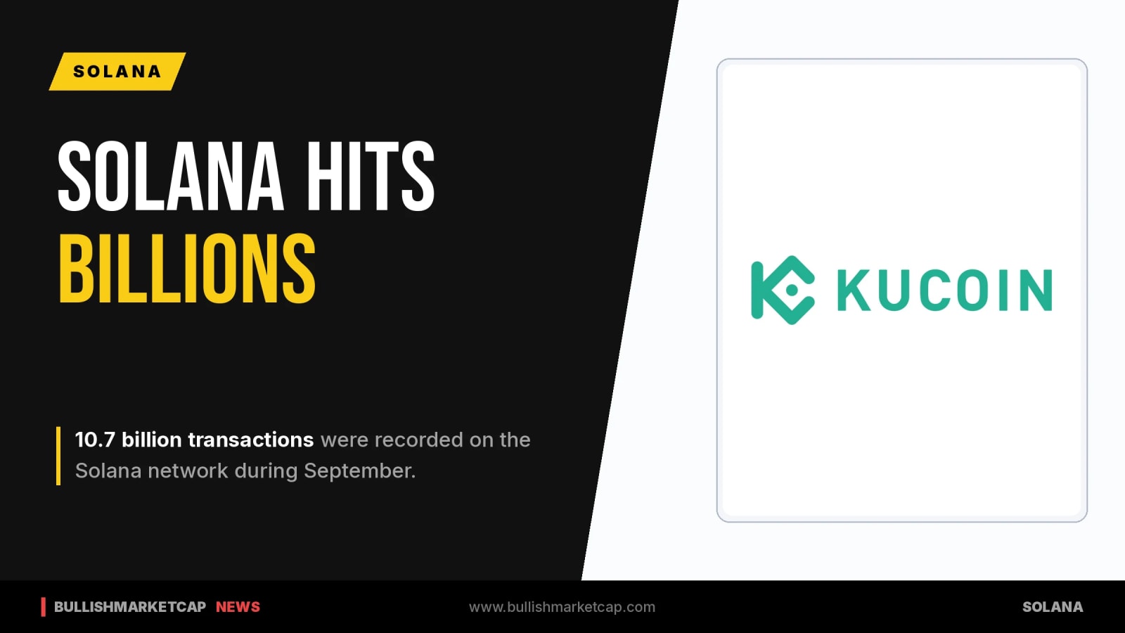 Solana Reaches 10.7 Billion Transactions in September