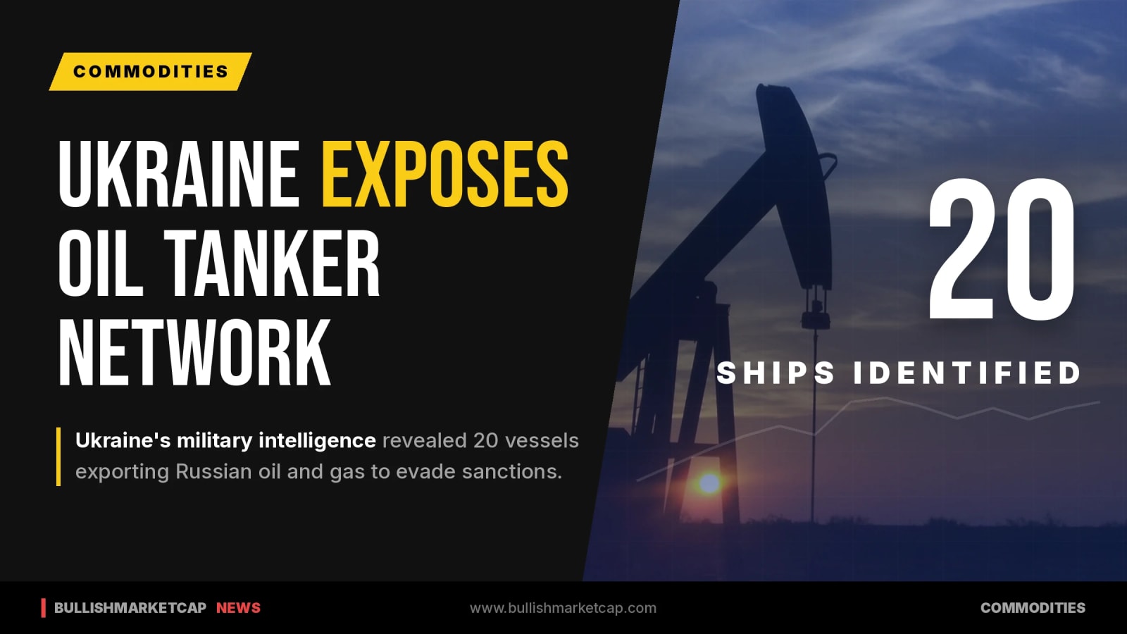 Ukraine Identifies 20 Ships Exporting Russian Energy