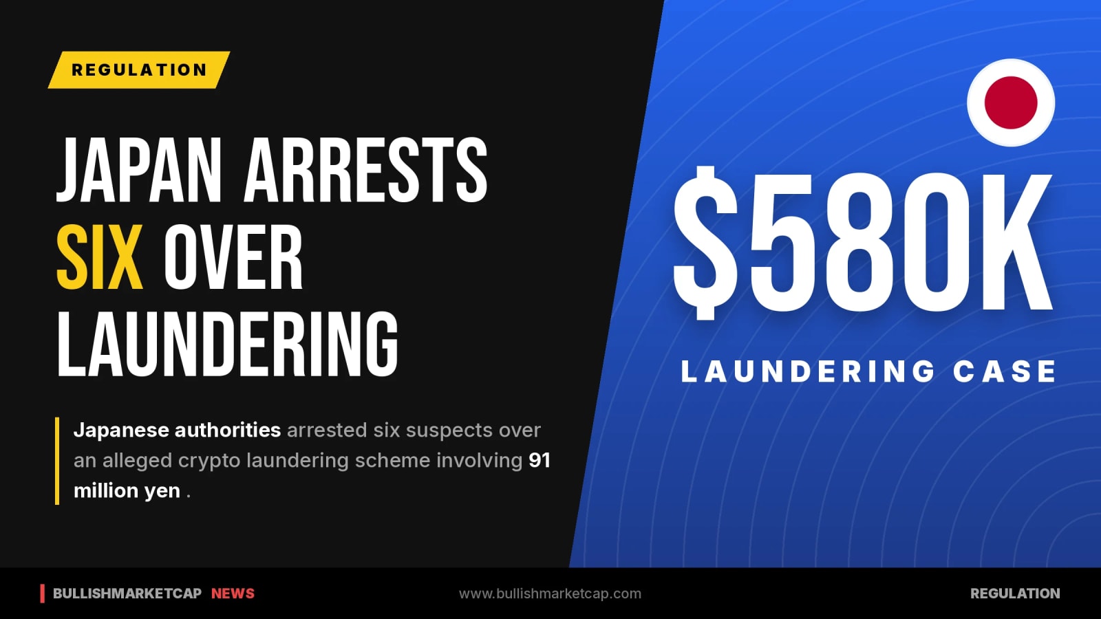 Japan Arrests Six Over $580K Crypto Laundering Scheme