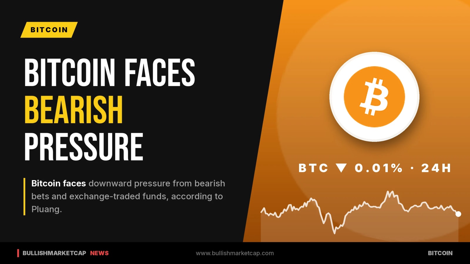 Bitcoin Faces Downward Pressure From Bearish Bets And ETFs