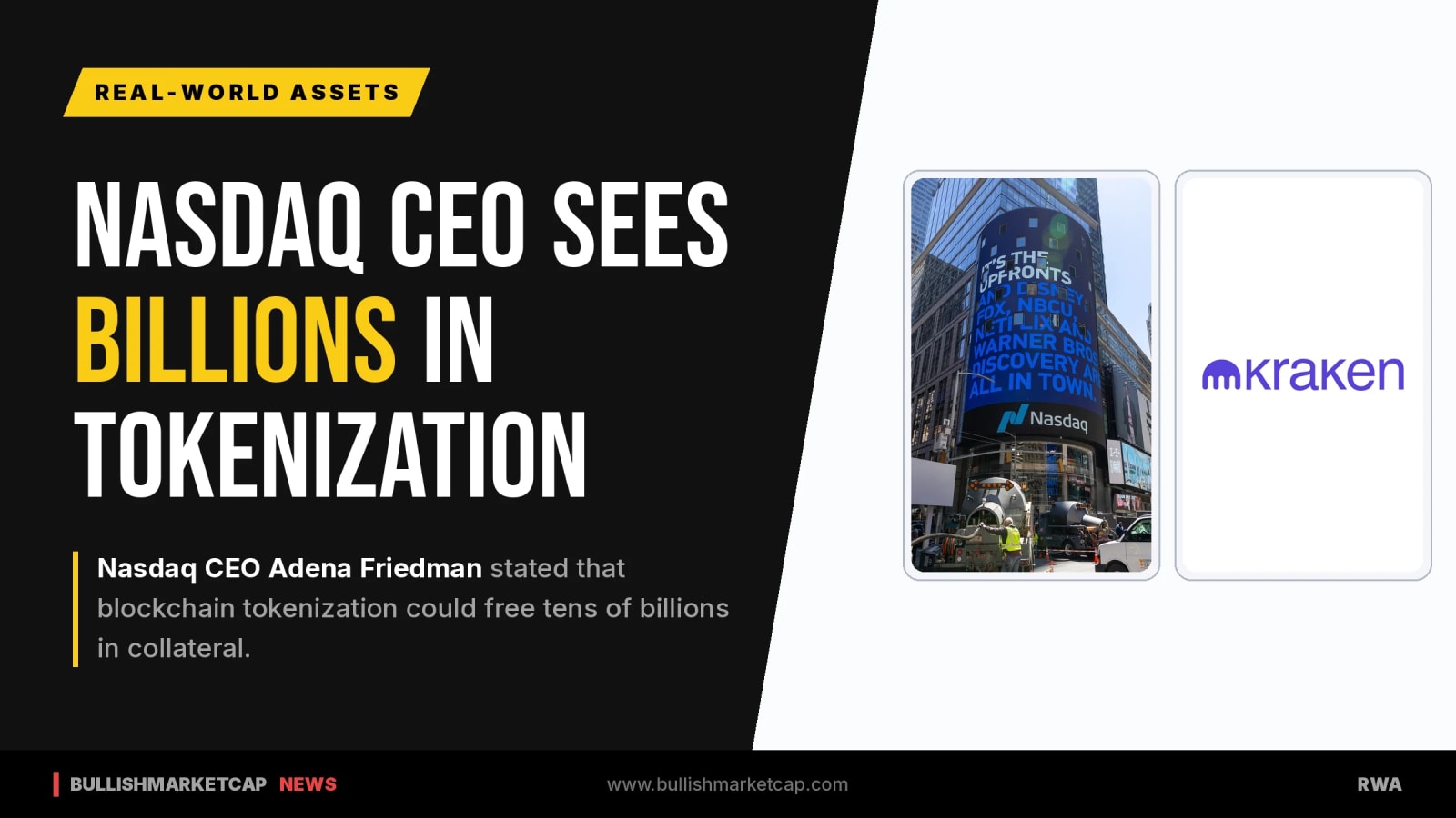Nasdaq CEO Says Tokenization Could Free Billions in Collateral