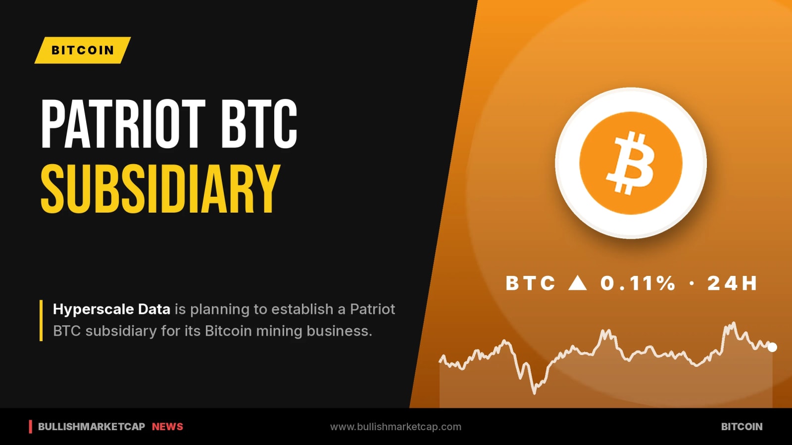 Hyperscale Data Plans Patriot BTC Subsidiary for Mining