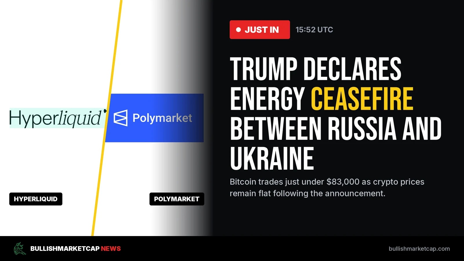 Trump Declares Energy Ceasefire Between Russia and Ukraine