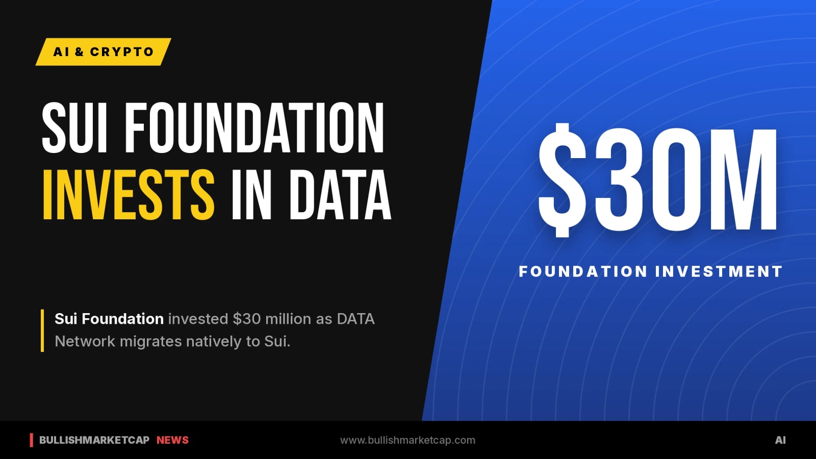 Sui Foundation Invests $30 Million in DATA Network