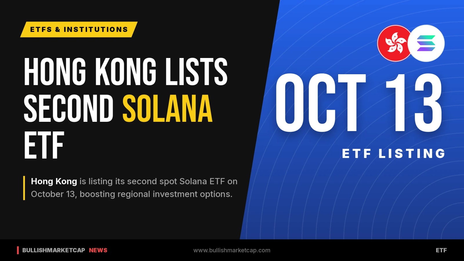 Hong Kong Lists Second Spot Solana ETF
